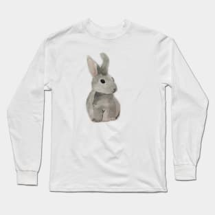 cute watercolor easter bunny sweet watercolour rabbit Long Sleeve T-Shirt